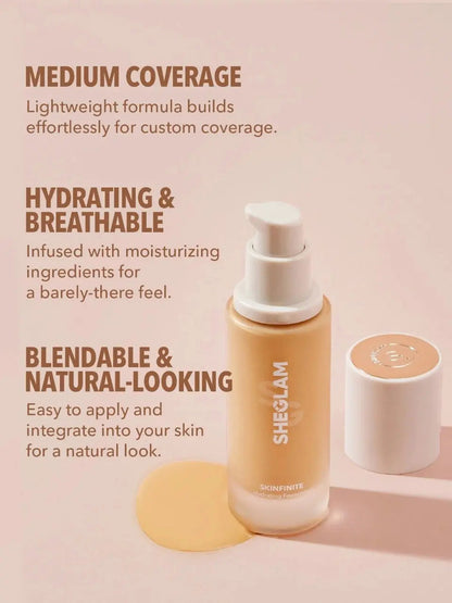 SHEGLAM SKINFINITE HYDRATING FOUNDATION-PORCELAIN BEAUTYiNPK