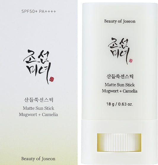 BEAUTY OF JOSEON Matte Sun Stick : Mugwort+Camelia (SPF 50+ PA++++) BEAUTYiNPK